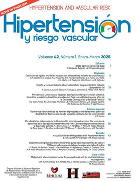 Imagen de Hipertensión y riesgo vascular 2025 ON LINE (4 fascículos anuales)