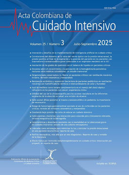 Imagen de Acta Colombiana de Cuidado Intensivo ON LINE (4 fascículos anuales)