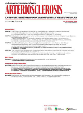 Imagen de Clínica e Investigación en arteriosclerosis 2025 ON LINE (6 fascículos anuales)