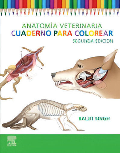 Imagen de Anatomía veterinaria. Cuaderno para colorear